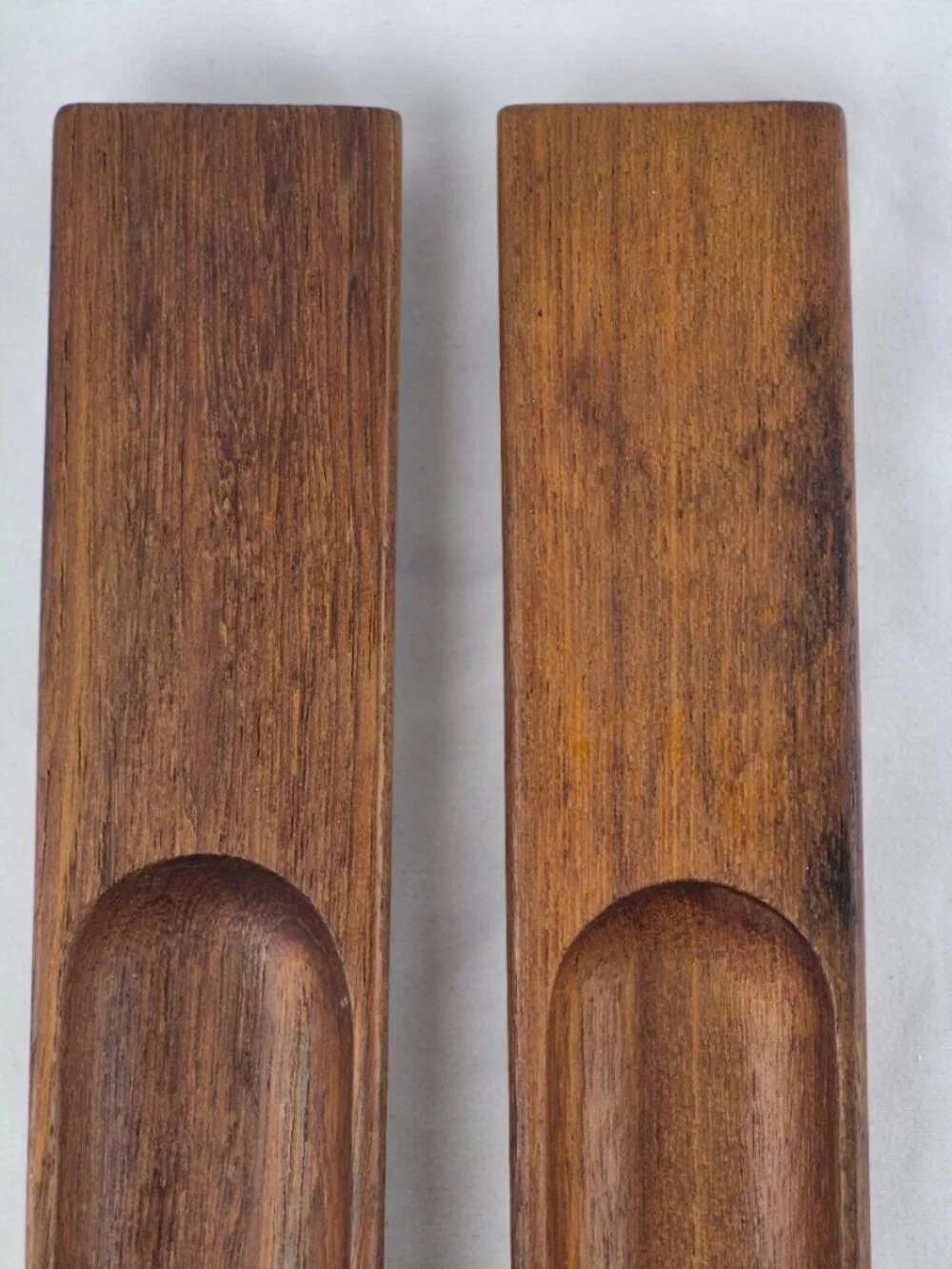 Mid-Century Modern Dansk Ellipse Teak Salad Servers by Jens Quistgaard